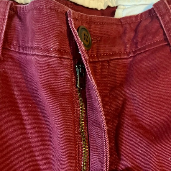 Abercrombie and Fitch Jean Shorts Men’s 36 Maroon Zipper New with Tags - Picture 16 of 16
